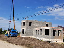 СТРОИТЕЛЬСТВО КОТТЕДЖА ИЗ КЕРАМЗИТОБЕТОННЫХ БЛОКОВ - СтройЛюкс