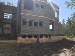 ДОМ ИЗ КЕРАМЗИТОБЕТОННЫХ БЛОКОВ. Цокольный этаж. - СтройЛюкс