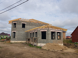 СТРОИТЕЛЬСТВО КОТТЕДЖА ИЗ КЕРАМЗИТОБЕТОННЫХ БЛОКОВ - СтройЛюкс