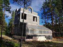 ДОМ ИЗ КЕРАМЗИТОБЕТОННЫХ БЛОКОВ. Цокольный этаж. - СтройЛюкс