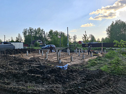 СТРОИТЕЛЬСТВО ФУНДАМЕНТНОЙ ПЛИТЫ НА БЕТОННЫХ СВАЯХ - СтройЛюкс