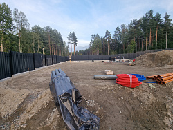 Строительство фундаментной плиты под гараж в снт Овраги - СтройЛюкс