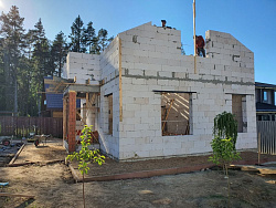 ДОМ ИЗ ГАЗОБЕТОНА И БЛАГОУСТРОЙСТВО УЧАСТКА - СтройЛюкс