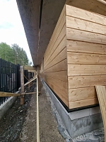 Отделка дома с гаражом имитацией бруса под ключ - СтройЛюкс