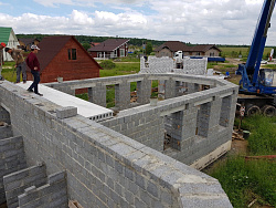 СТРОИТЕЛЬСТВО КОТТЕДЖА ИЗ КЕРАМЗИТОБЕТОННЫХ БЛОКОВ - СтройЛюкс