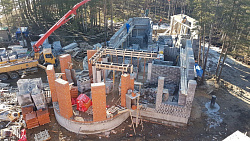 ДОМ ИЗ КЕРАМЗИТОБЕТОННЫХ БЛОКОВ. Цокольный этаж. - СтройЛюкс