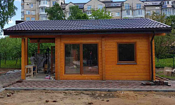 БАНЯ ПОД КЛЮЧ ИЗ КЛЕЕНОГО БРУСА - СтройЛюкс