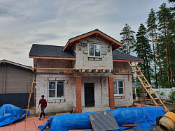 ДОМ ИЗ ГАЗОБЕТОНА И БЛАГОУСТРОЙСТВО УЧАСТКА - СтройЛюкс