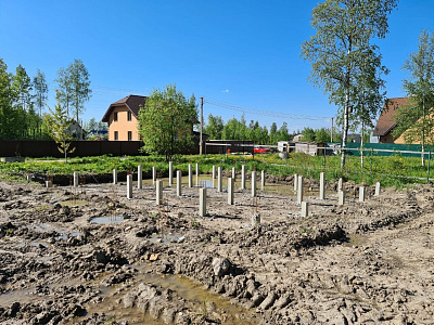 СТРОИТЕЛЬСТВО ФУНДАМЕНТНОЙ ПЛИТЫ НА БЕТОННЫХ СВАЯХ