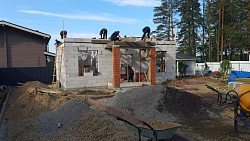 ДОМ ИЗ ГАЗОБЕТОНА И БЛАГОУСТРОЙСТВО УЧАСТКА - СтройЛюкс