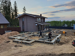 ДОМ ИЗ ГАЗОБЕТОНА И БЛАГОУСТРОЙСТВО УЧАСТКА - СтройЛюкс