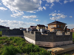 СТРОИТЕЛЬСТВО КОТТЕДЖА ИЗ КЕРАМЗИТОБЕТОННЫХ БЛОКОВ - СтройЛюкс