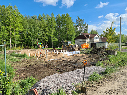 Монолитная плита на забивных сваях - СтройЛюкс