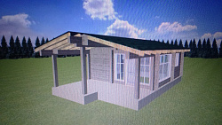 БАНЯ ПОД КЛЮЧ ИЗ КЛЕЕНОГО БРУСА - СтройЛюкс