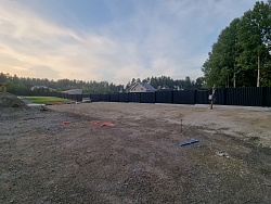 Строительство фундаментной плиты под гараж в снт Овраги - СтройЛюкс