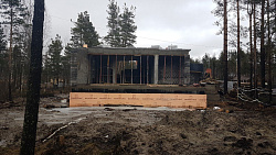 ДОМ ИЗ КЕРАМЗИТОБЕТОННЫХ БЛОКОВ. Цокольный этаж. - СтройЛюкс