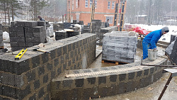 ДОМ ИЗ КЕРАМЗИТОБЕТОННЫХ БЛОКОВ. Цокольный этаж. - СтройЛюкс