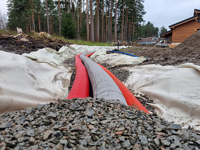 Дренаж  участка в Санкт-Петербурге 